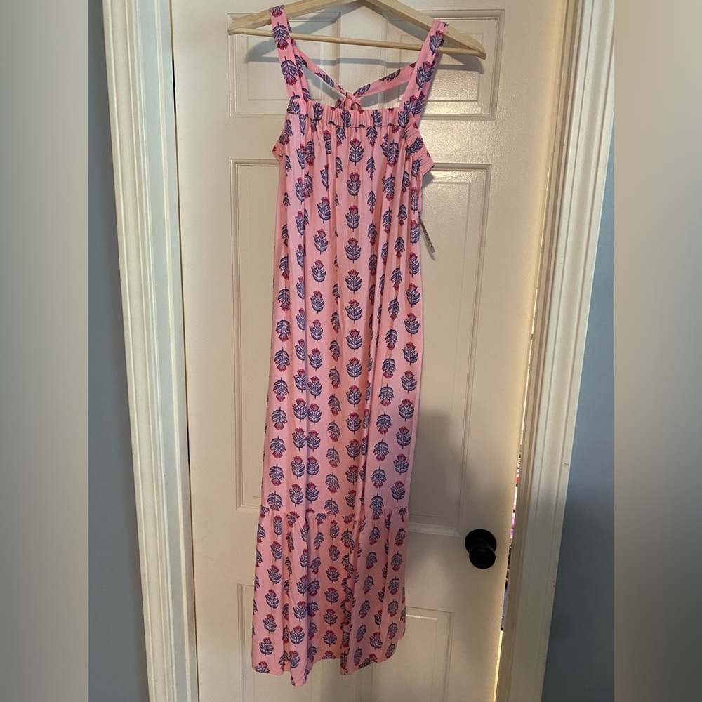 Old Navy pink floral maxi dress